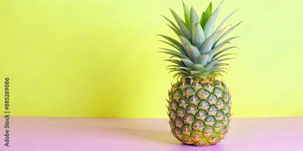 Pineapple on pink background, pineapple, pink, background, tropical, fruit, summer, vibrant, colorful, exotic, fresh Pineapple on pink background, pineapple, pink, background, tropical, fruit, summer, vibrant, colorful, exotic, fresh