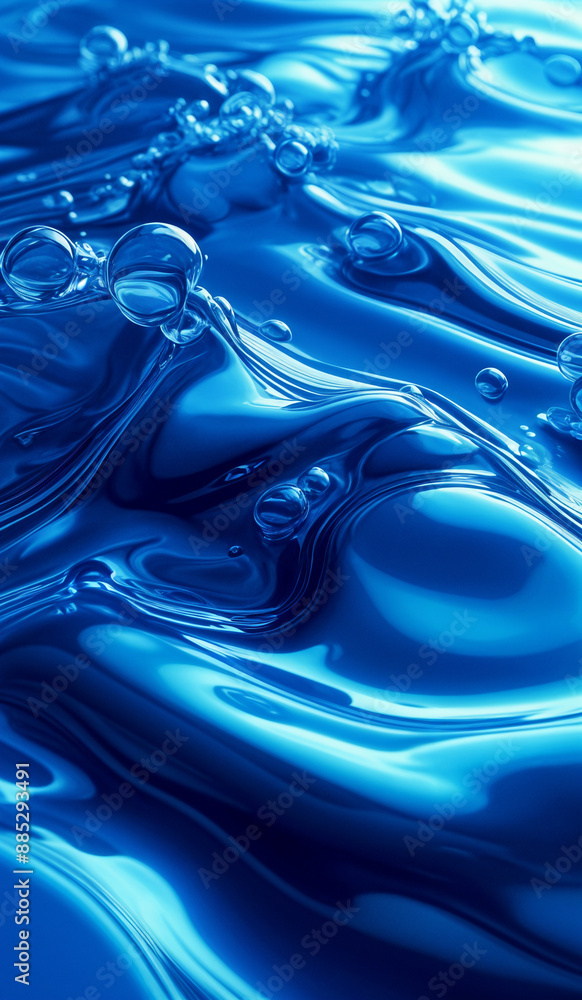 Splashing blue liquid texture background illustration. AI generated. Splashing blue liquid texture background illustration. AI generated.