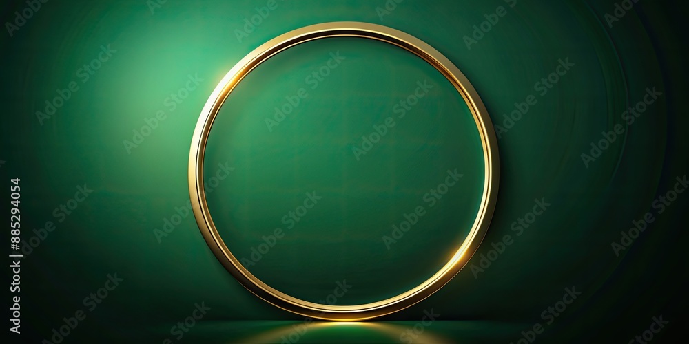 Luxurious gold and green circle on a dark background , luxury, elegant, opulent, stylish, classy, sophisticated, golden Luxurious gold and green circle on a dark background , luxury, elegant, opulent, stylish, classy, sophisticated, golden