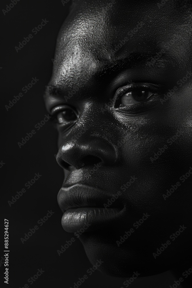 black man close up studio portrait black man close up studio portrait