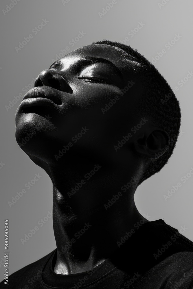 black man close up studio portrait black man close up studio portrait