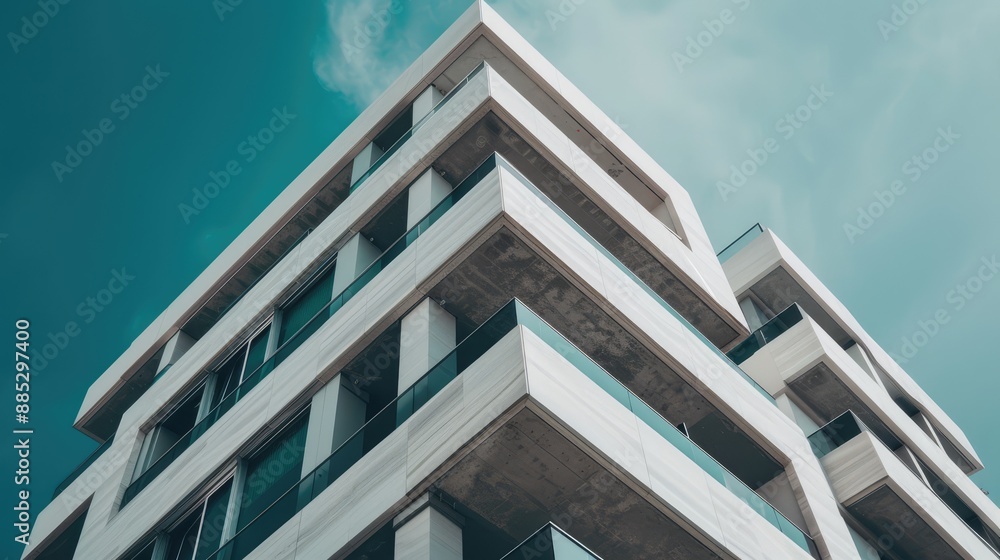 High-rise building with innovative façade design