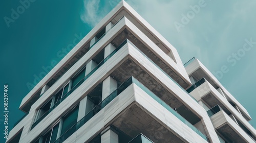 High-rise building with innovative façade design