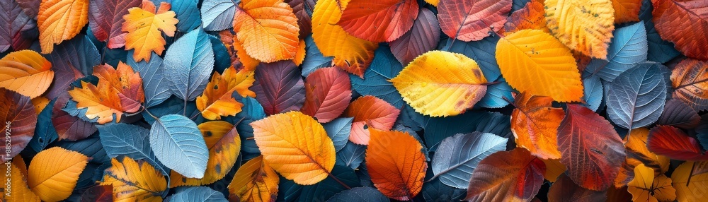 Fototapeta premium Cozy autumn , colorful foliage, warm tones