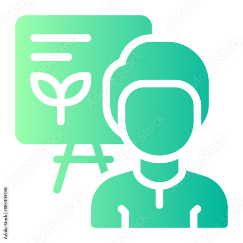 presentation gradient icon