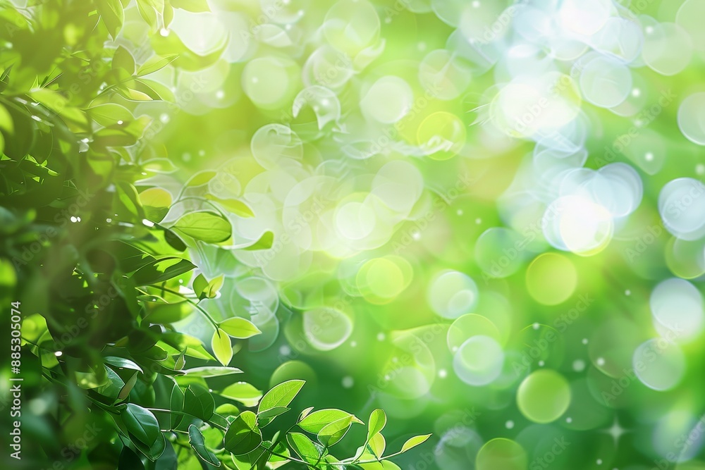 An out-of-focus green forest bokeh background An out-of-focus green forest bokeh background