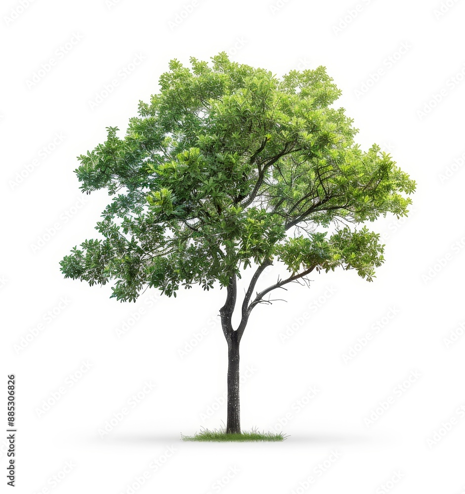 Real tree green leaf isolate die cut png file on transparent background Real tree green leaf isolate die cut png file on transparent background