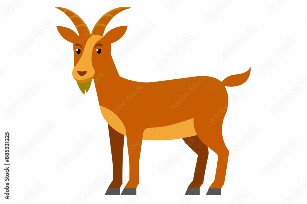 Fototapeta premium silhouette of a goat