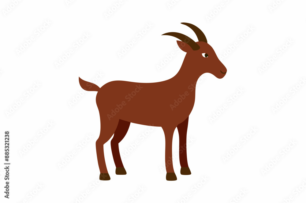 Fototapeta premium illustration of goat