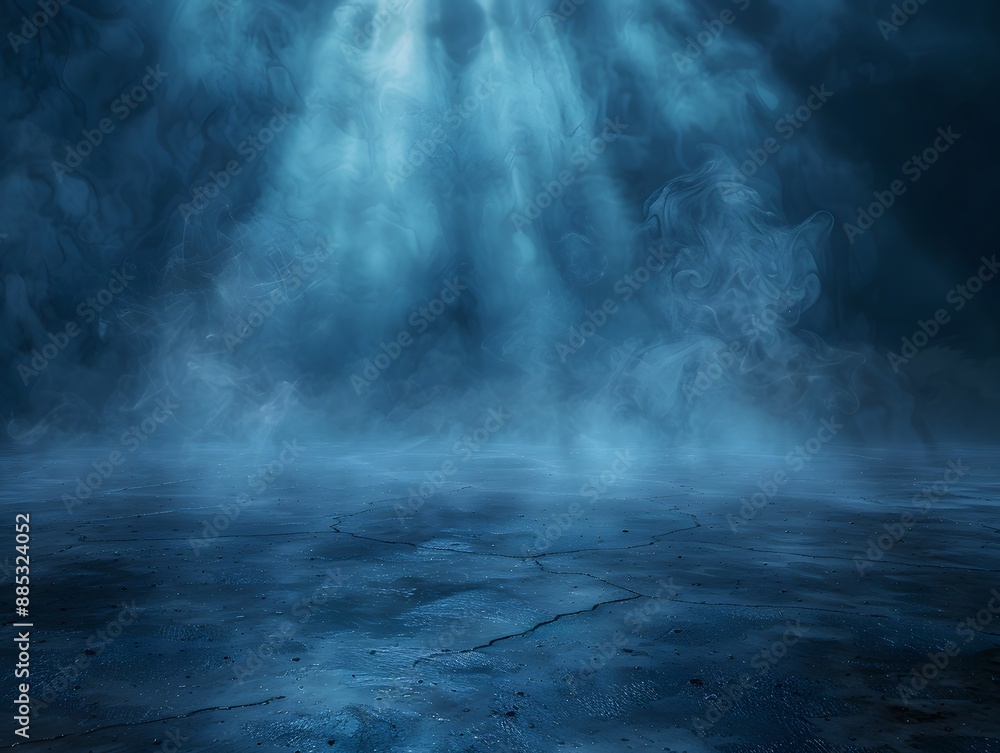 Mystical Underwater Scene with Light Rays and Fog Mystical Underwater Scene with Light Rays and Fog