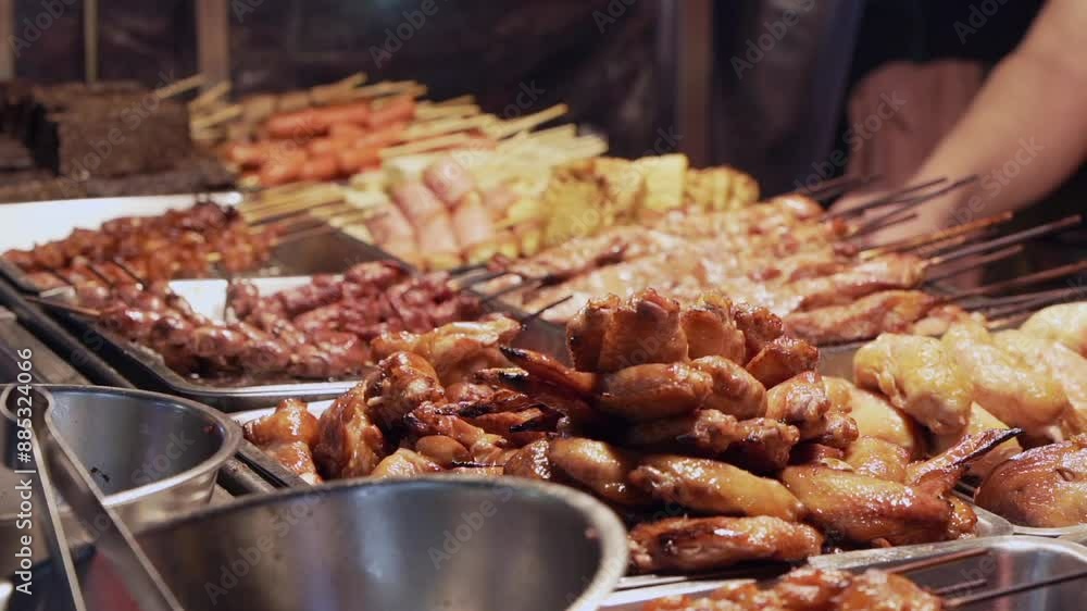 Taiwan's Food Night Market Scenery