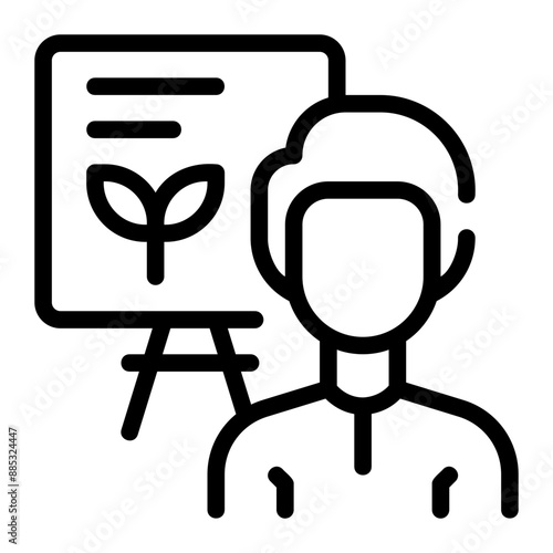 presentation line icon