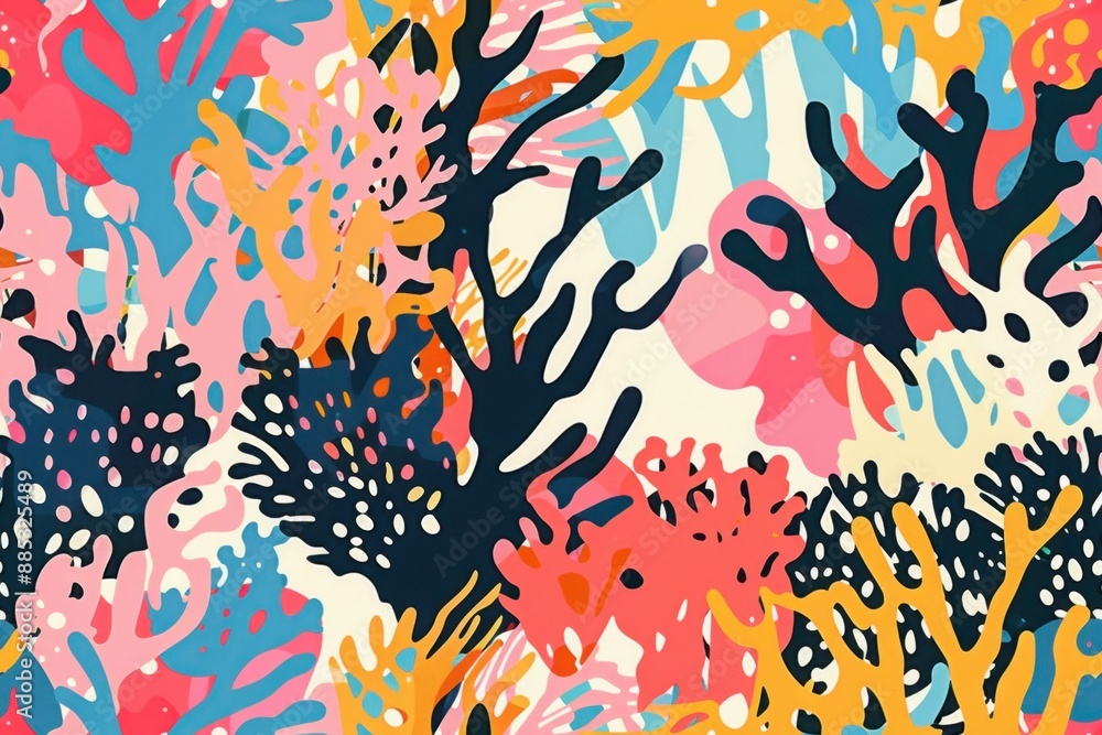 Sea Life Abstract Pattern Sea Life Abstract Pattern