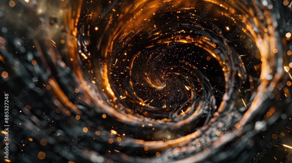 Magnetic field visualization with iron filings