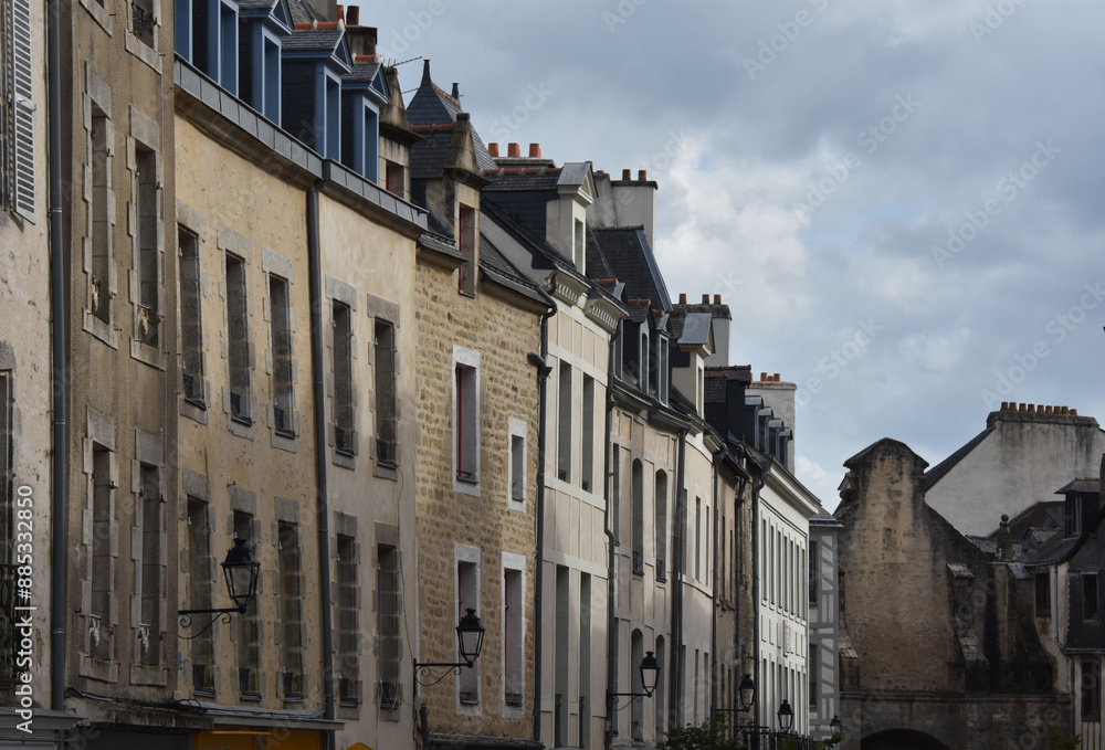 Naklejka premium La ville close de Vannes, Bretagne, France.