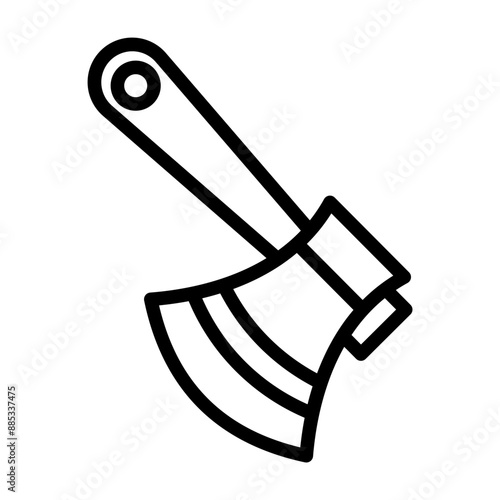 Axe Vector Line Icon Design