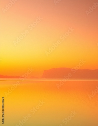 New Yellow Gradient Sunset Effect Light Sun Shine Orange Dramatic Pastel Overlay Background