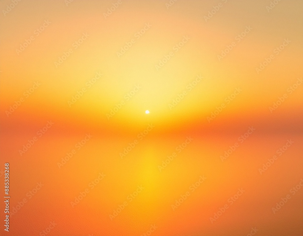 Naklejka premium New Yellow Gradient Sunset Effect Light Sun Shine Orange Dramatic Pastel Overlay Background