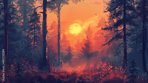 Forest Sunset