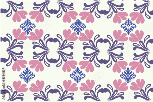Wallpaper Mural damask pattern, textile, derivving its name frome the fine patterned fabrics  Torontodigital.ca
