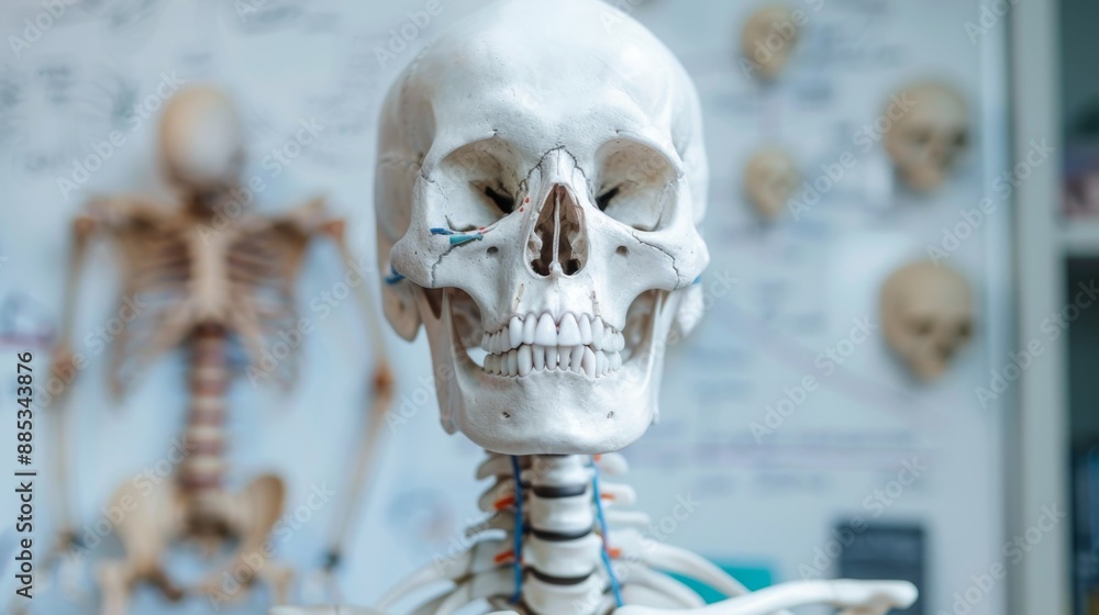 Fototapeta premium Human Skull Model.