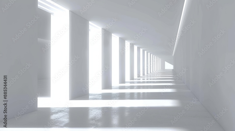 3D white light background 3D white light background