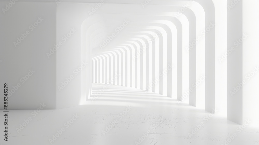 Obraz premium 3D white light background
