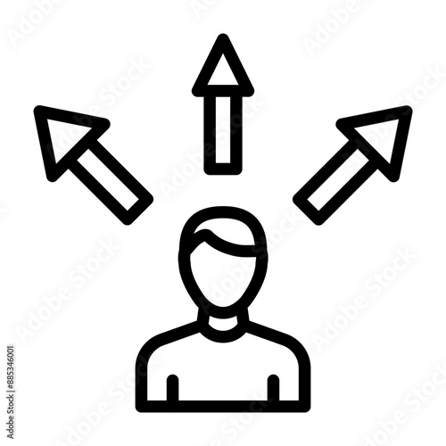 Opportunity Vector Line Icon Design