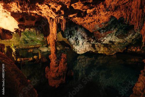  grotto Grotta di Nettuno, Capo Caccia, Alghero, Sardinia, Italy. photo