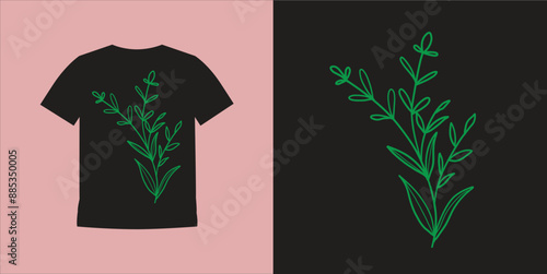 Leaves. Logo for spa and beauty salon, boutique, organic shop