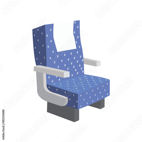 airplane bus seat vector illustration emoji