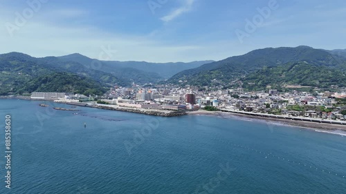 Wallpaper Mural 神奈川県の湯河原から熱海、真鶴半島方面を撮影しました。 Torontodigital.ca