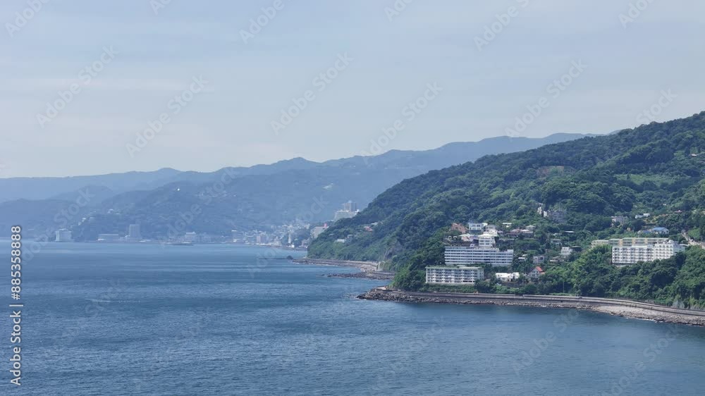 神奈川県の湯河原から熱海、真鶴半島方面を撮影しました。 神奈川県の湯河原から熱海、真鶴半島方面を撮影しました。