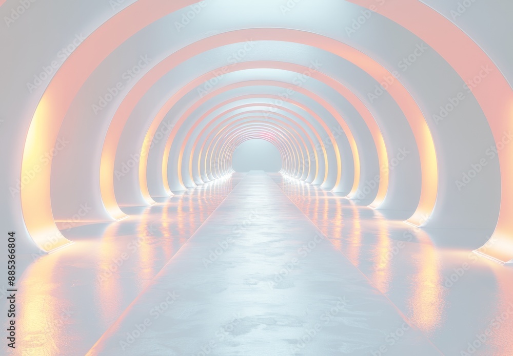 Obraz premium 未来的な3D抽象幾何学背景