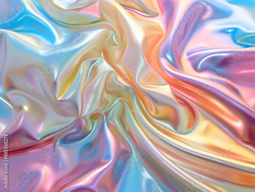 Wallpaper Mural Iridescent Fabric with Vibrant Rainbow Colors Torontodigital.ca