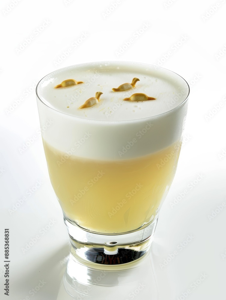 Peruvian Pisco Sour with Floating Llamas - Celebrating Peru's Wildlife and Cultural Heritage in a Whimsical Display Peruvian Pisco Sour with Floating Llamas - Celebrating Peru's Wildlife and Cultural Heritage in a Whimsical Display