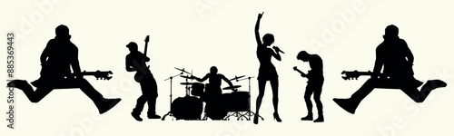 Music Black vector art design 