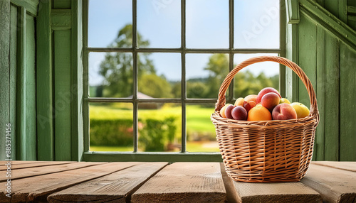 basket with fruits