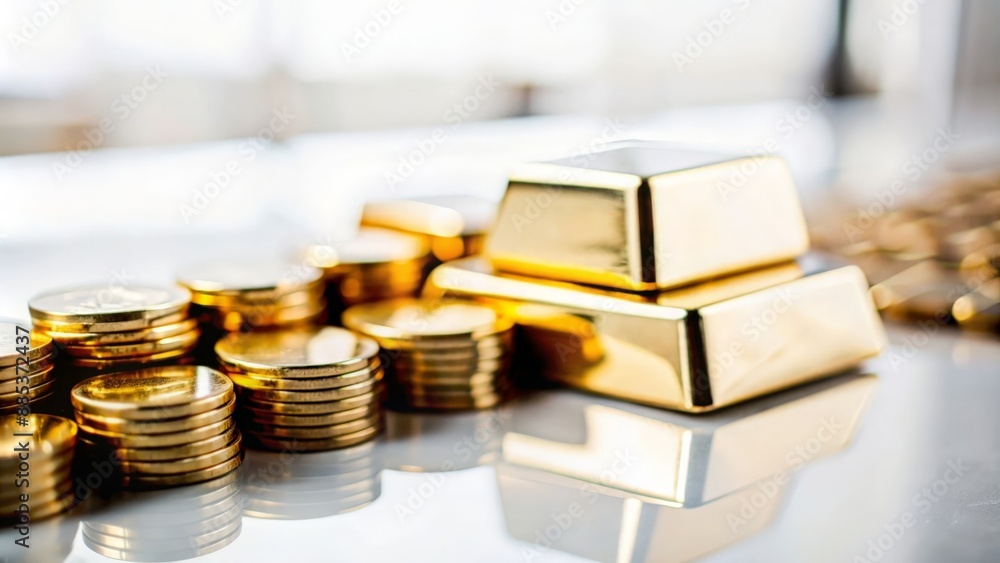 Close-up View of Gold Bars and Coins
Close-up View of Gold Bars and Coins