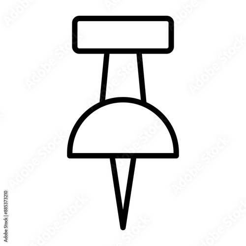 Pin Vector Line Icon