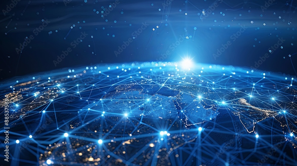 Global network connection to big data around the world.a nd tecnology internet metaverse concept 4K Global network connection to big data around the world.a nd tecnology internet metaverse concept 4K