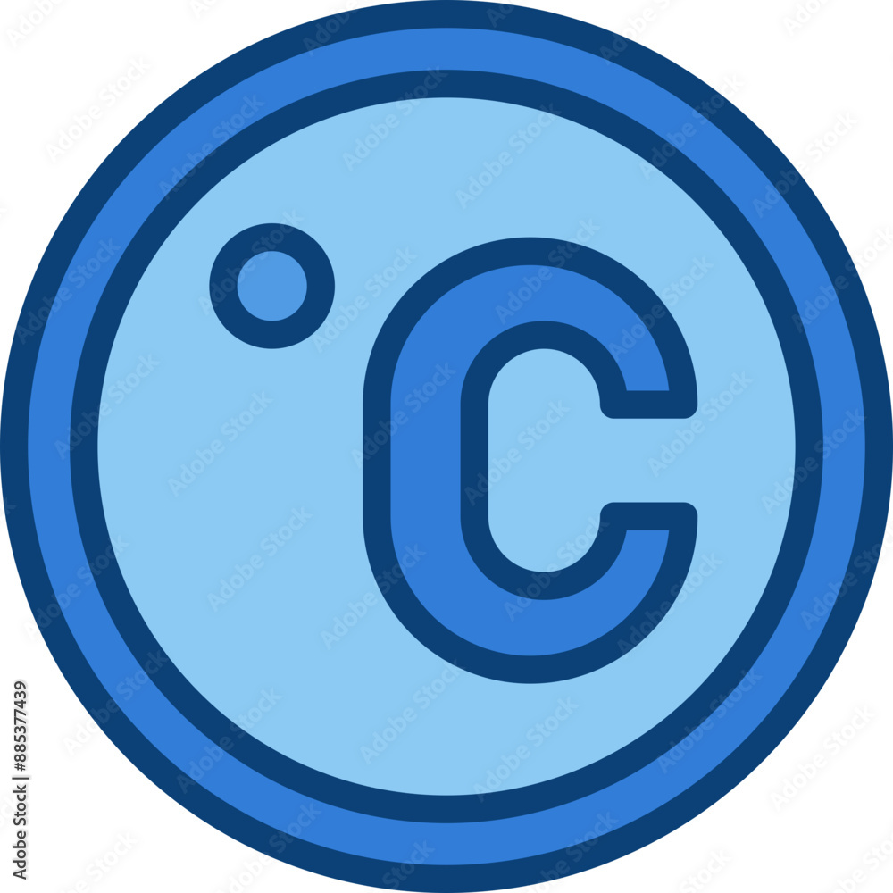 celsius two tone icon celsius two tone icon