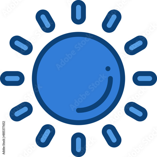sun two tone icon