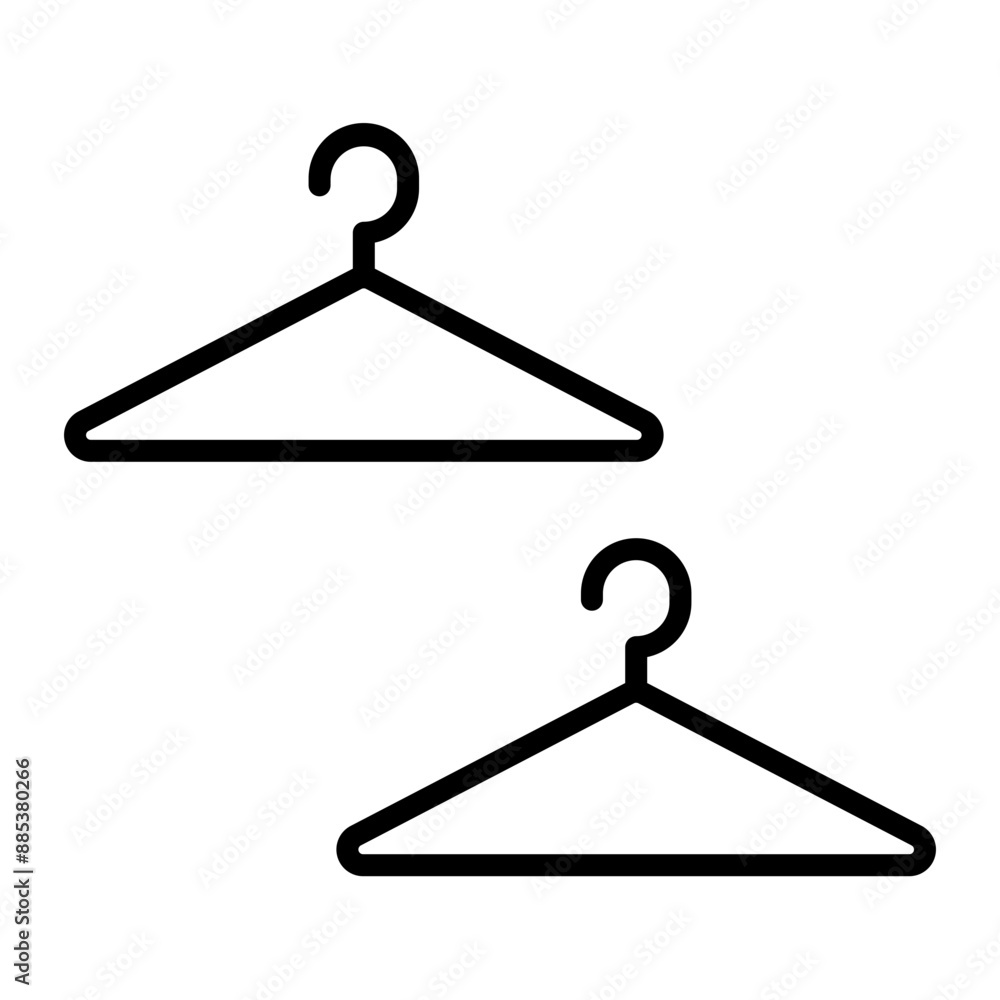 Hanger Vector Line Icon