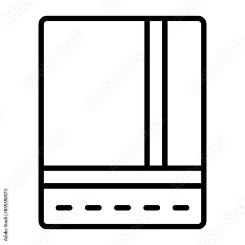 Towel Vector Line Icon