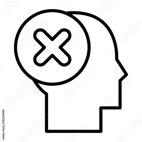 Emptiness Vector Line Icon