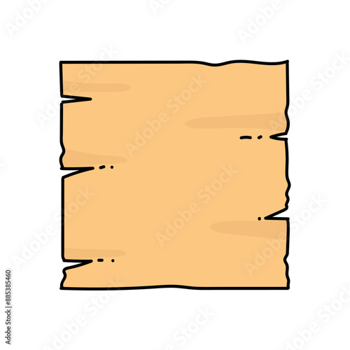 vintage parchment hand drawn color vector illustration