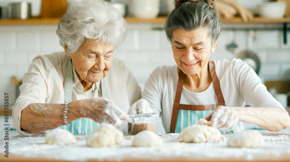 Generations in the Kitchen Joyful Baking Session with Elderly Women Man and a Young Child Embracing Family Traditions and Creating Cherished Memories Through Cooking Together Brainstorming Magazine Generations in the Kitchen Joyful Baking Session with Elderly Women Man and a Young Child Embracing Family Traditions and Creating Cherished Memories Through Cooking Together Brainstorming Magazine