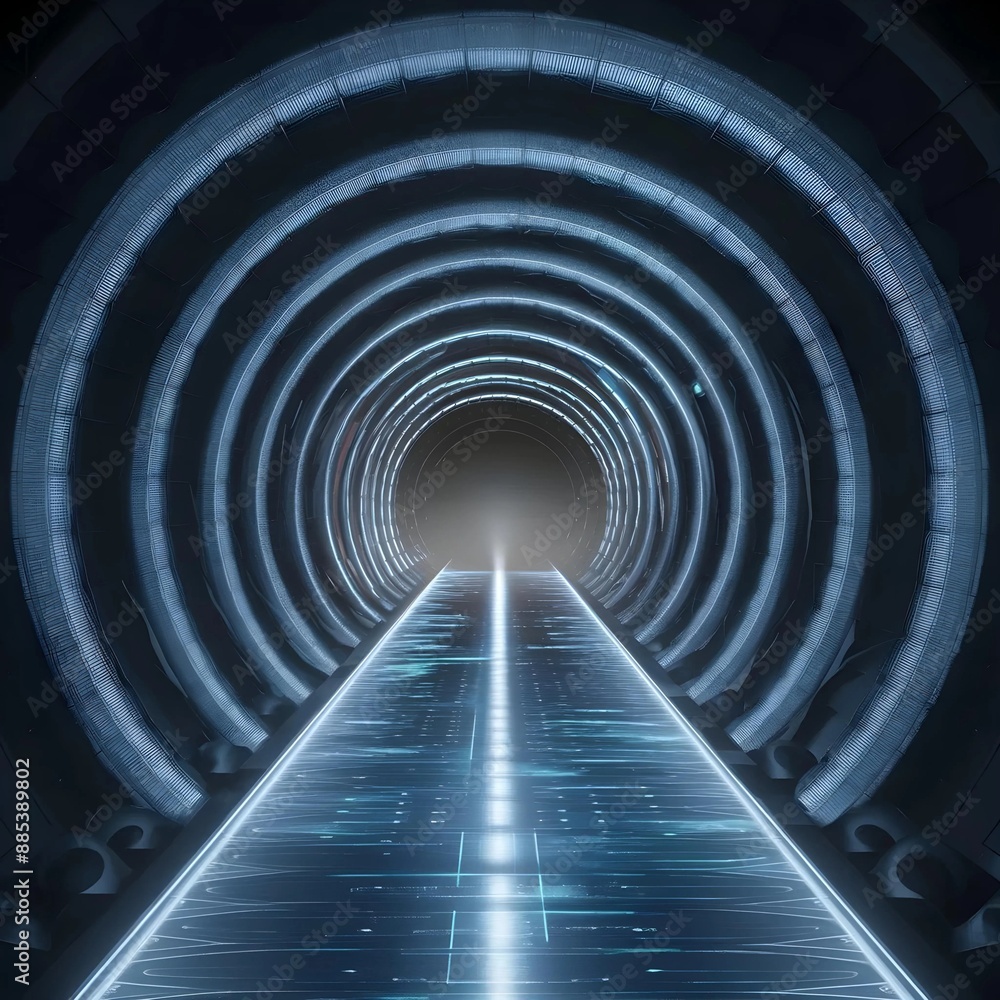 Obraz premium Futuristic Digital Pathway