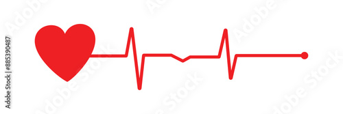 Line rate heartbeat. Medical monitor heart beat and fhyrhm. Electrocardiogram heart and pulse for monitor health. Vector Illustration.